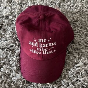 Taylor Swift Karma Embroidered Hat